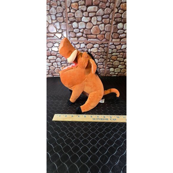 Disney Lion King Talking Pumba Warthog Grub Bug Large 14" Plush Stuffed - Picture 9 of 9